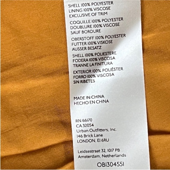 Anthropologie Tesia Tiered Pull-On Orange Burnt  Skirt Size XXS - Picture 11 of 12